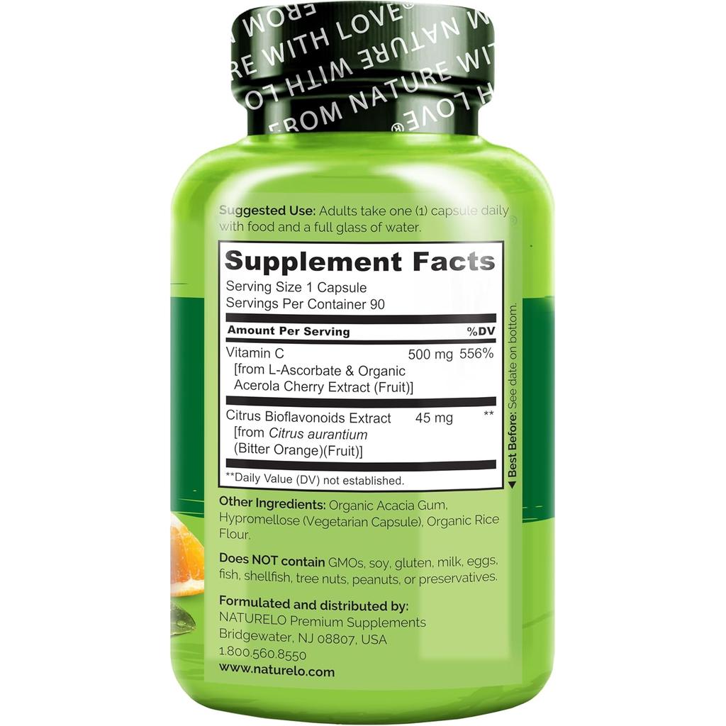 NATURELO Vitamin C with Bioflavonoids, image 3