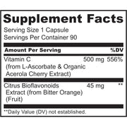 Naturelo Vitamin C with Acerola Cherry Citrus Bioflavonoids - Immune Support & Antioxidant Boost - 8