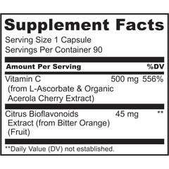 Naturelo Vitamin C with Acerola Cherry Citrus Bioflavonoids - Immune Support & Antioxidant Boost - 8