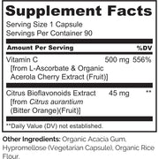 Naturelo Vitamin C with Acerola Cherry and Citrus Bioflavonoids - Immune Support and Antioxidant Boost