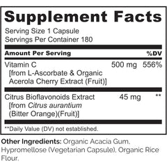 Naturelo Vitamin C with Acerola Cherry & Citrus Bioflavonoids - Immune Support & Antioxidant Boost -  Image 7