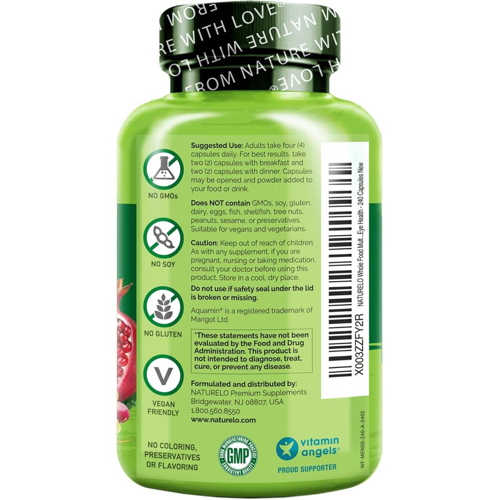 NATURELO Men's 50+ Complete Multivitamin, image 2