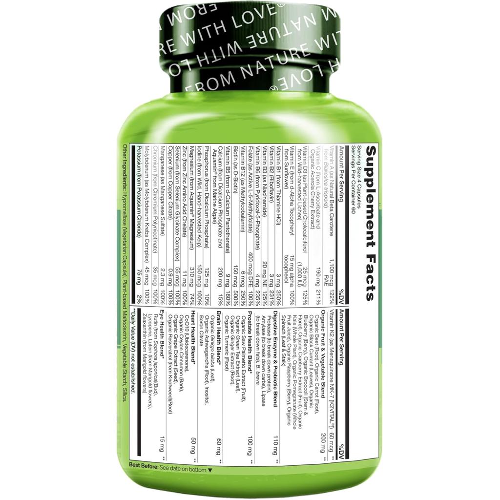 NATURELO Men's 50+ Complete Multivitamin, image 3