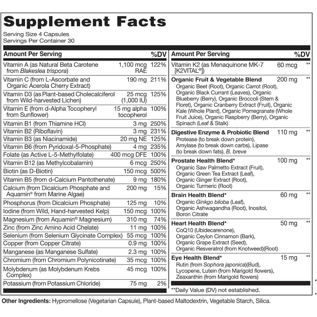 NATURELO Men's 50+ Complete Multivitamin, image 13