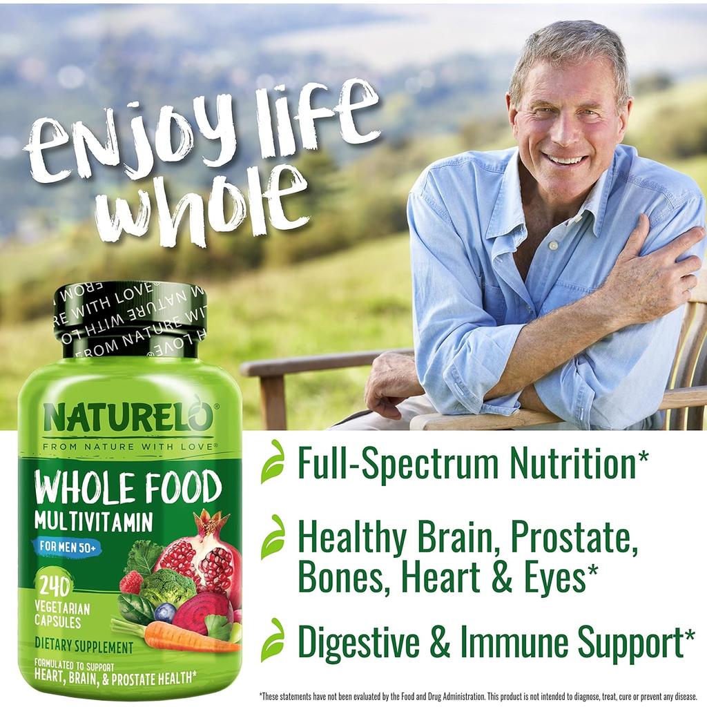 NATURELO Men's 50+ Complete Multivitamin, image 9