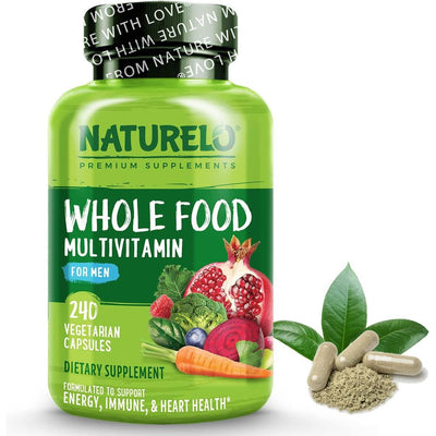 Naturelo whole food multivitamin for men with natural vitamins, fruit & herbal health blends - Complete men's daily nutrition