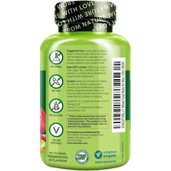 Naturelo Whole Food Multivitamin for Men with Natural Vitamins, Fruit & Herbal Health Blends - Immune Support & Energy Boost.