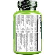 Naturelo Whole Food Multivitamin for Teens with Natural Vitamins & Minerals - Vital Teenage Nutrition Support.