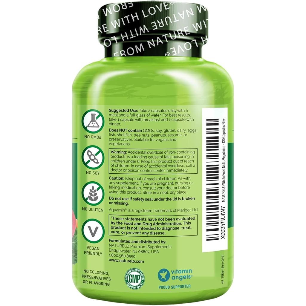 NATURELO Teen Complete Multivitamin with Iron, image 21