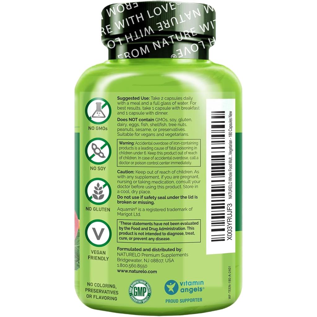 NATURELO Teen Complete Multivitamin with Iron, image 12