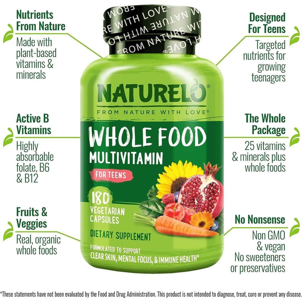 NATURELO Teen Complete Multivitamin with Iron, image 15