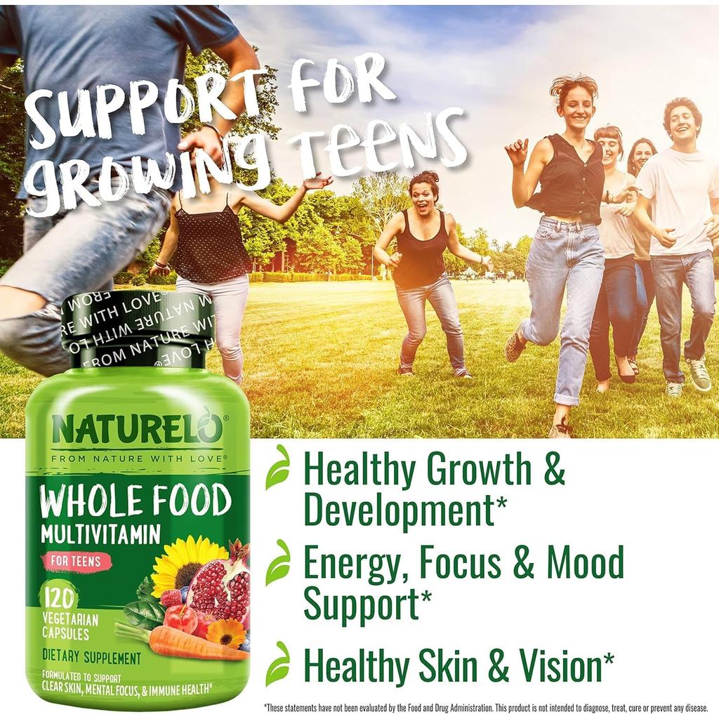 NATURELO Teen Complete Multivitamin with Iron, image 25