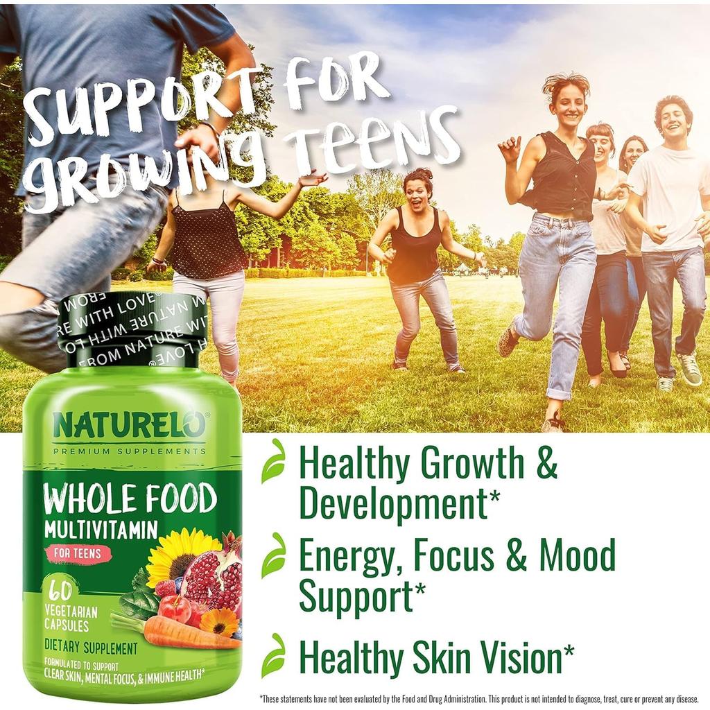 NATURELO Teen Complete Multivitamin with Iron, image 7