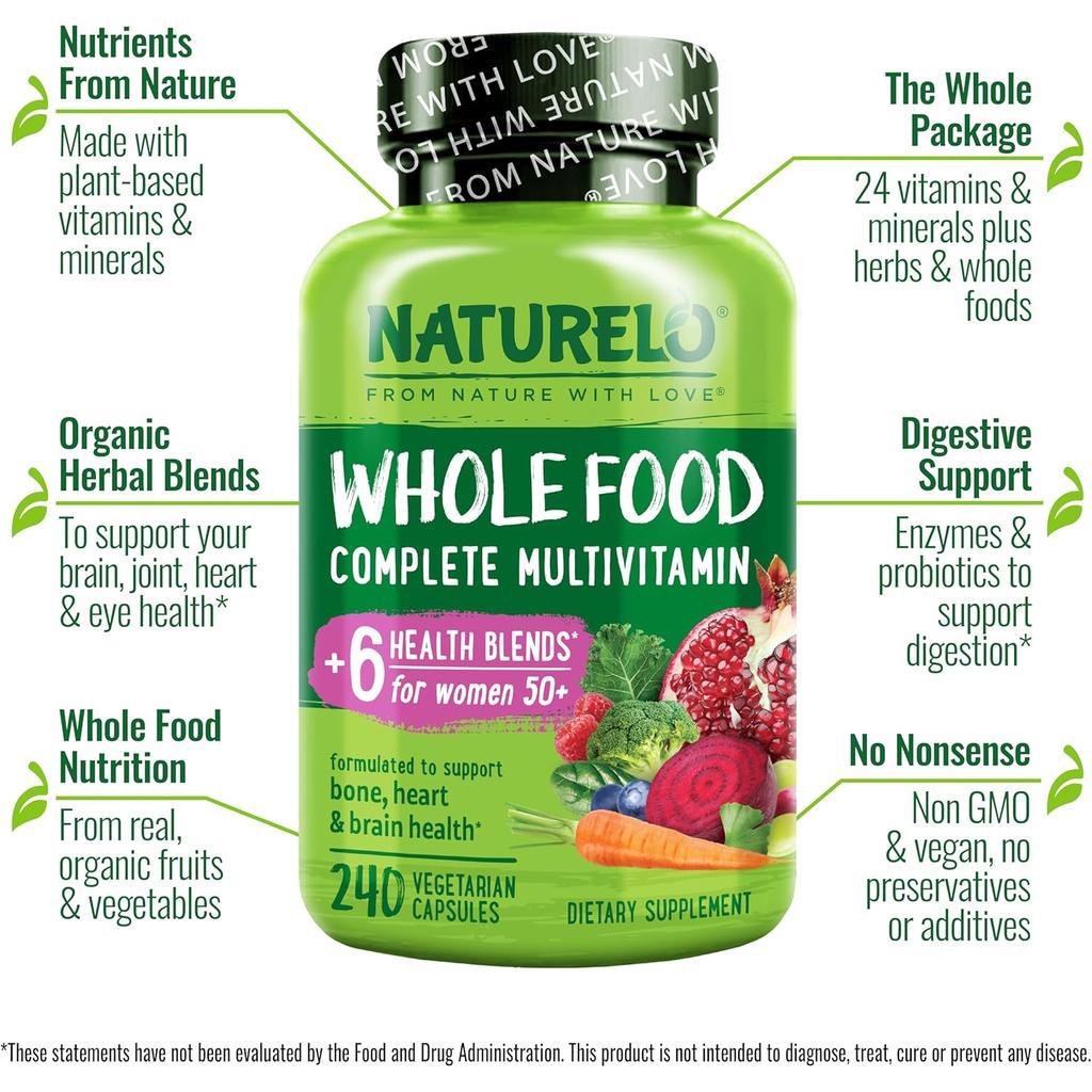 NATURELO Women's 50+ Complete Multivitamin, image 4
