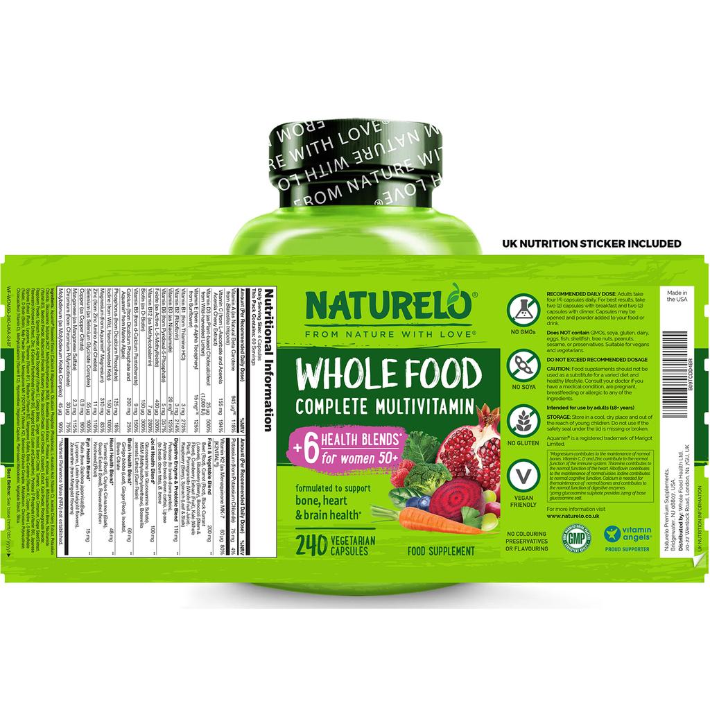 NATURELO Women's 50+ Complete Multivitamin, image 8