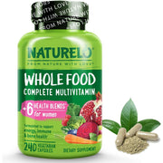 Naturelo Whole Food Multivitamin for Women with Natural Vitamins, Fruit & Herbal Extracts - Complete Nutrition for Women's He