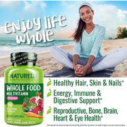 Naturelo Whole Food Multivitamin for Women - Natural Vitamins, Fruit & Herbal Extracts - Immune Support & Energy Boost