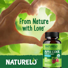 NATURELO Premium Supplements Organic Apple Cider Vinegar Gummies