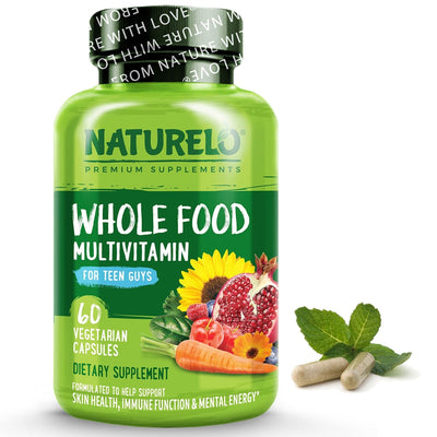 NATURELO Premium Supplements Whole Food Multivitamin for Teen Boys
