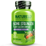 NATURELO® United Kingdom Health and Beauty Bone Strength with Natural Calcium, Magnesium, Vitamin C, D3, & K2