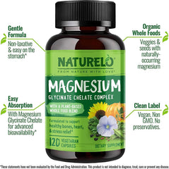 NATURELO® United Kingdom Health and Beauty Magnesium with Added Vegetables & Seeds