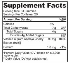 NATURELO® United Kingdom Whole Food Vitamin C Gummies